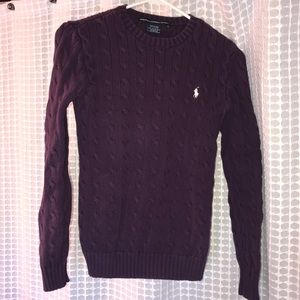 Purple Ralph Lauren Sport Sweater